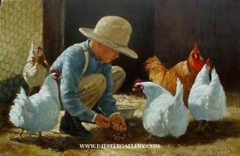 unknow artist Cock 184 China oil painting art